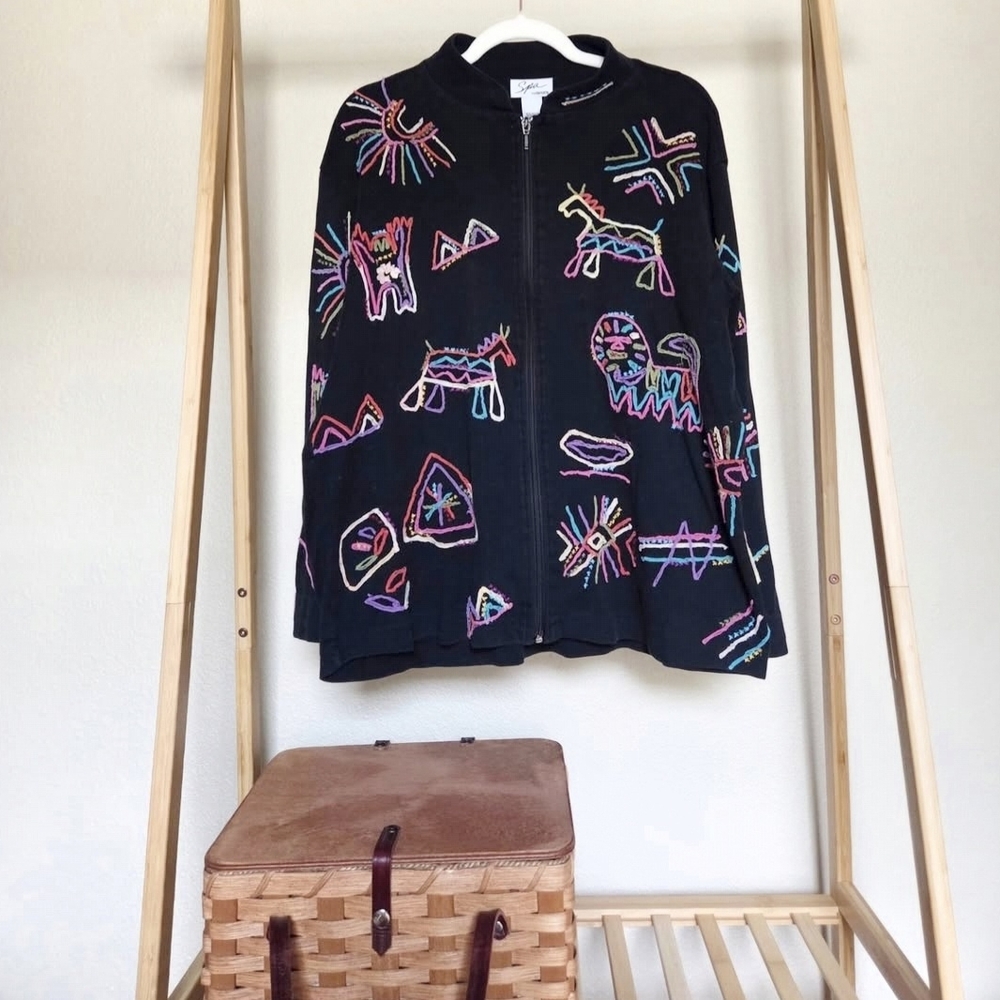 Chico's Black Spa Jacket